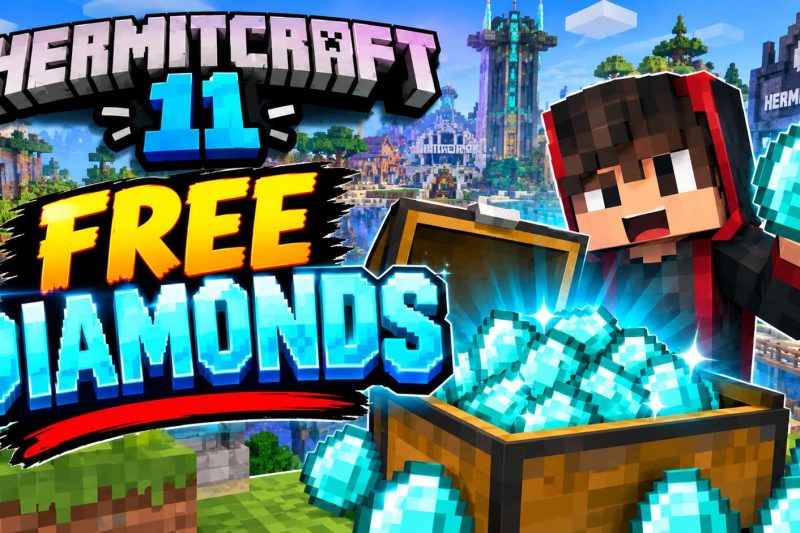 Claim Free Diamonds in Hermitcraft 11
